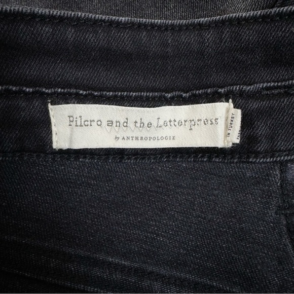 Anthropologie Pilcro Ultra High Slim Utility Jeans Button Fly Size 27 - Picture 13 of 14